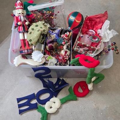 Mystery Bin of Christmas Items 