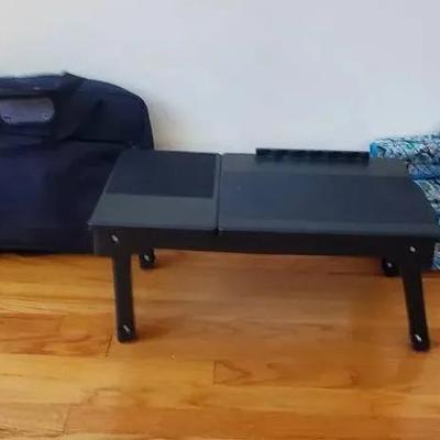 Portable Folding Laptop Desk and (2) Laptop Bags- Lands End