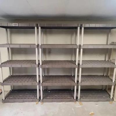 (3) Rubbermaid Resin Shelves