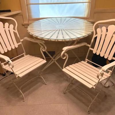 Whimsical Metal Table and Chairs