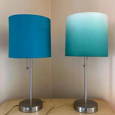(2) Colorful Table Lamps