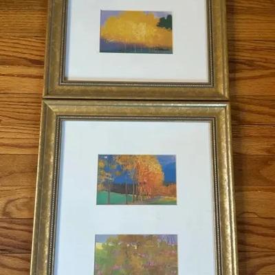 (2) Small Framed Art Pieces 