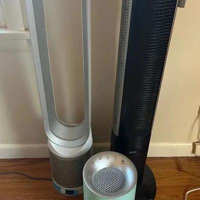 (3) Floor Fans and (1) Hunter Air Purifier 