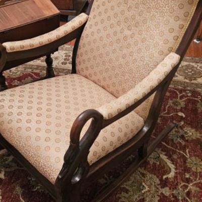 Sale Photo Thumbnail #48: Swan-arm rocking chair
