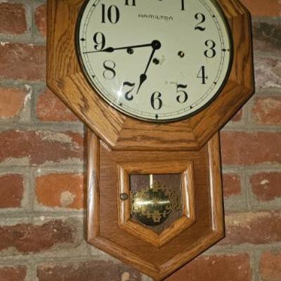 Sale Photo Thumbnail #50: Hamilton clock