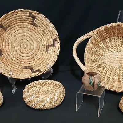 Southwest Baskets By Tohono O'odham Artists +