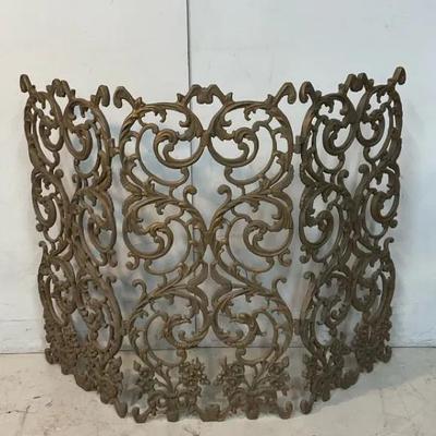 Iron Ornate Fireplace Screen 