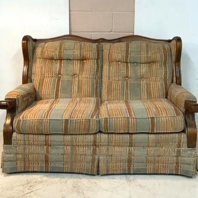 Mid-century Tweed Loveseat By Clayton Marcus 