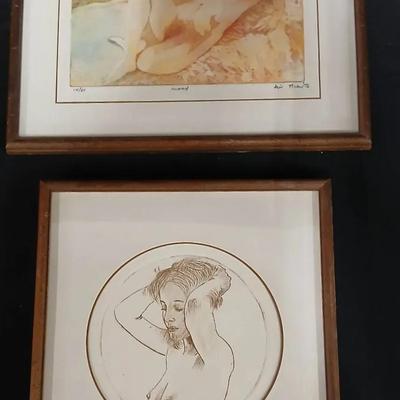 Two Nude Prints by Avi Thaw