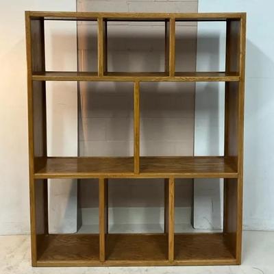 Oak Shelving Unit/ Room Divider 