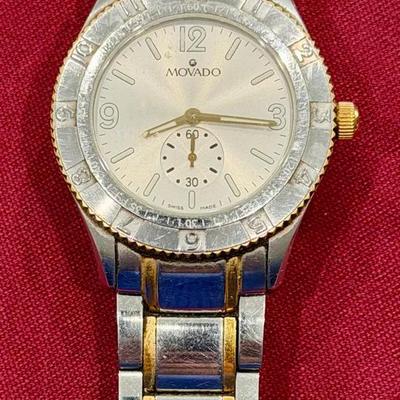 Movado Gentry Sport Swiss Men’s Watch Two Tone WR 81.N2.1890