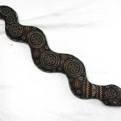Handcrafted Huichol Beaded Serpent by Maria Magdalena