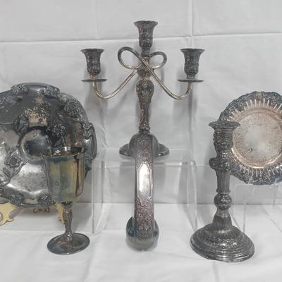 Group of Vintage American & English Silverplate Tableware & Objects
