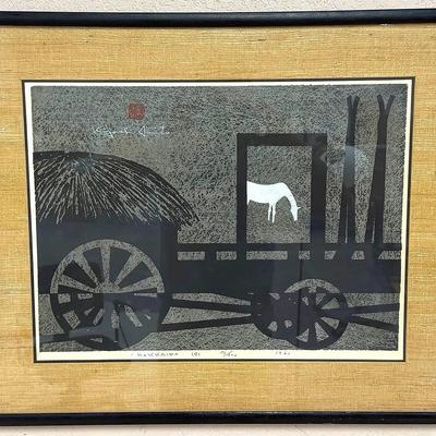 Kiyoshi Saito – Hokkaido (B) (1961) | Japanese Sosaku Hanga Woodblock Print | 87/200