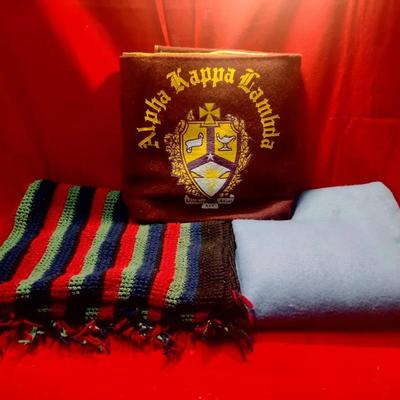 Alpha Kappa Lambda (AKL) Fraternity Lot - Crested Fleece Blanket And More