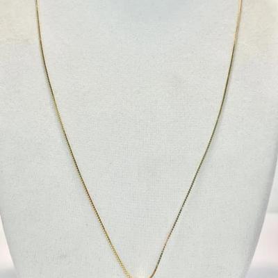 10K W/ 14K Ruby Pendant Necklace (2.69g)