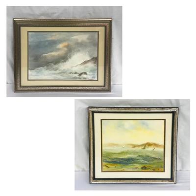Masako Original Watercolor Artworks - Ocean Scapes