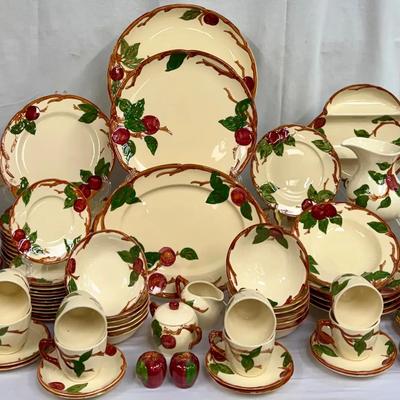 100-plus Piece Set of RARE Franciscan Apple Dinnerware