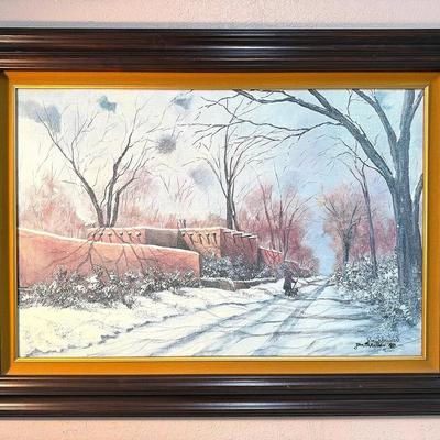 Jan Schneiders “Acoma in Winter” Limited Edition Lithograph 