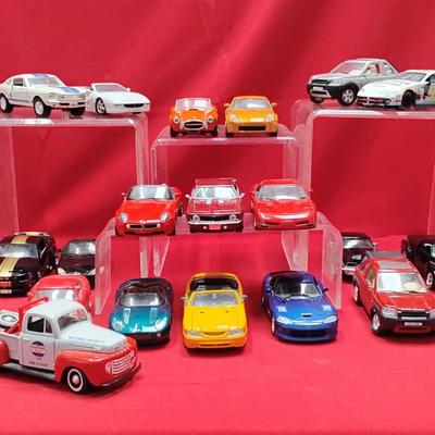 Lot of 22  Mixed Diecast Model Cars - Various Scales & Brands