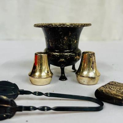 Sterling Silver Salt Shakers, Salt Cellar, Match Safe + More! 