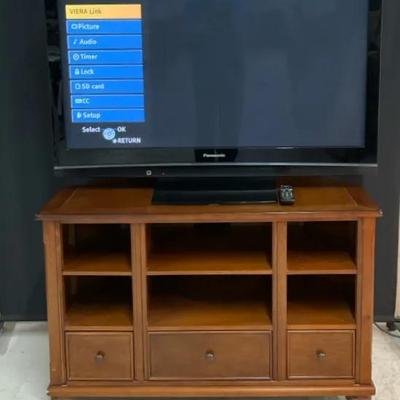 50” Panasonic Hi Def Plasma Tv W/ Tv Media Stand 