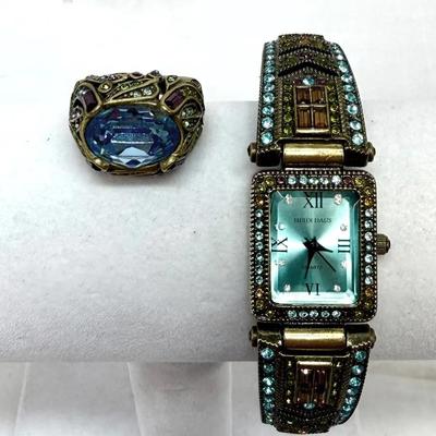 Heidi Daus Art Deco Watch and Ring