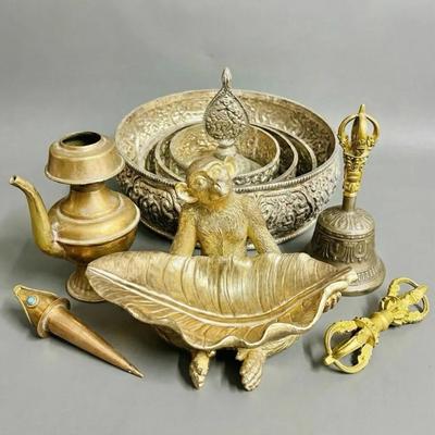 Tibetan Ritualistic Bell, Vase + More! 
