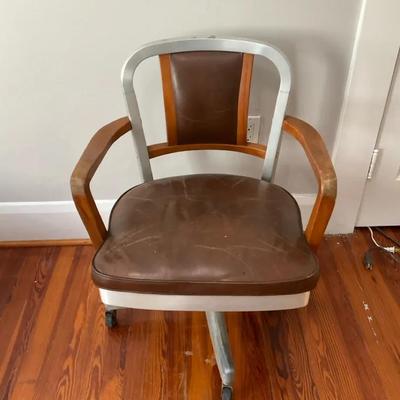 Mid Century Industrial Shaw Walker Adjustable Desk Chair