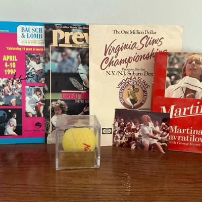 Martina Navratilova & Signed Tennis Memorabilia 