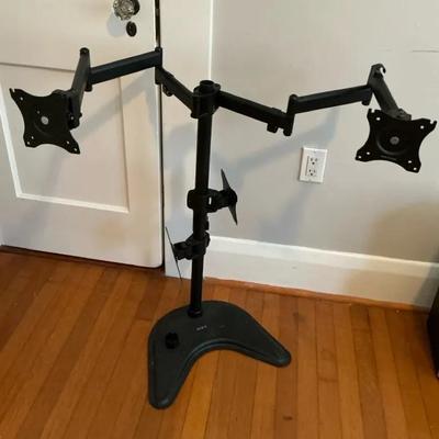 VIVO Freestanding Dual Monitor Desk Stand