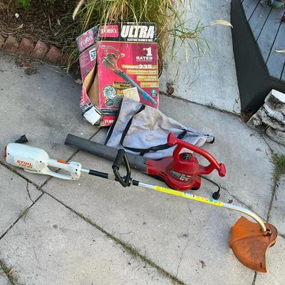 Toro Blower Vacuum & Stihl Edger - Corded 