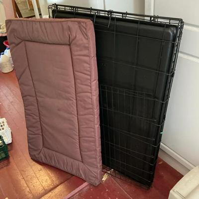 Large Dog Crate W/ Cushion