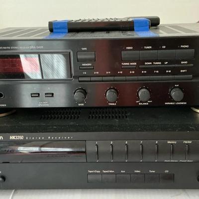 Vintage Harmon  Kardon HK3350 And Denton DRA-345R Receivers