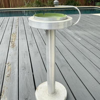 Retro Stainless Steel Standing Ashtray