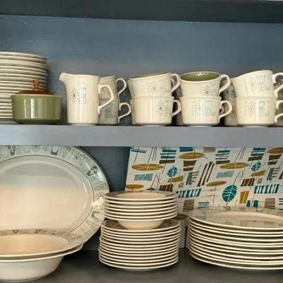 MCM Taulorstone Carhay Atomic Starburst Dishes 