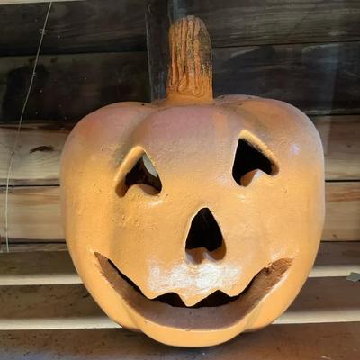 Cast Iron Jack O Lantern Luminary