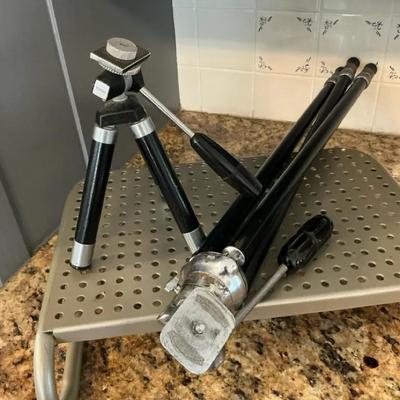Camera Tripods Vivitar And Hollywood Junior