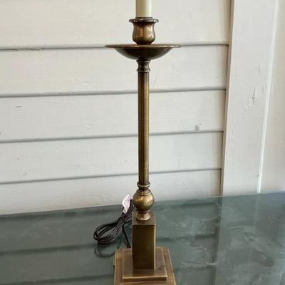 Brass Candlestick Style Lamp