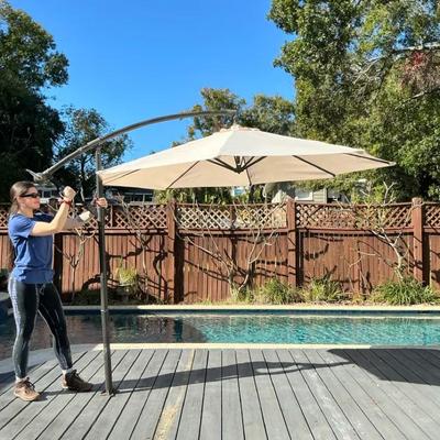 Cantilevered 8ft Patio Umbrella 