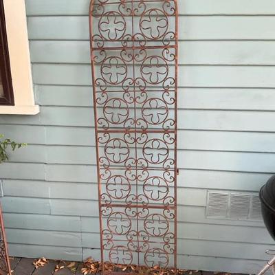 Wrought Iron Trellis Gate Piece