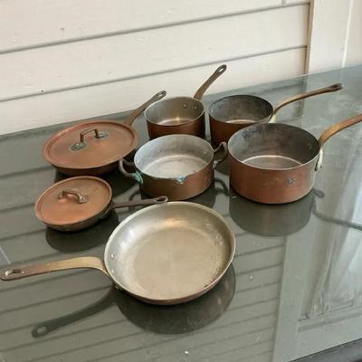 Copper Pots And Saute Pans