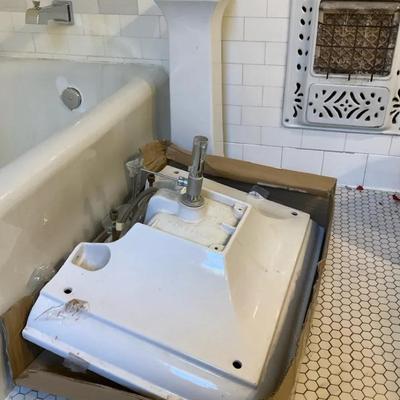 Koehler Ceramic Sink & Base