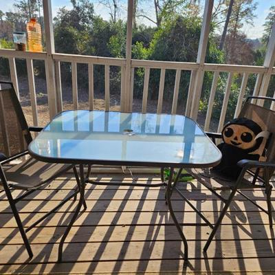 Sale Photo Thumbnail #57: Outside table and 2 chairs