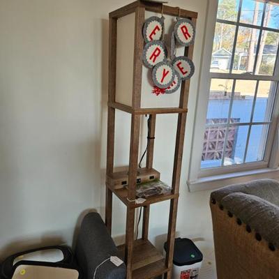 Sale Photo Thumbnail #46: Lighted Stand with Shelves