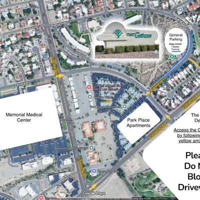 The Greens Map with Parking Suggestion