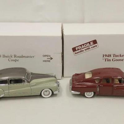 Danbury Mint 1:24 Classic Model Cars #5 - 1948 Buick Roadmaster Coupe and 1948 Tucker "Tin Goose"