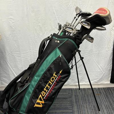 Ambidextrous Golf Clubs Feat. Warrior And Ping In Warrior Golf Bag (Incomplete)