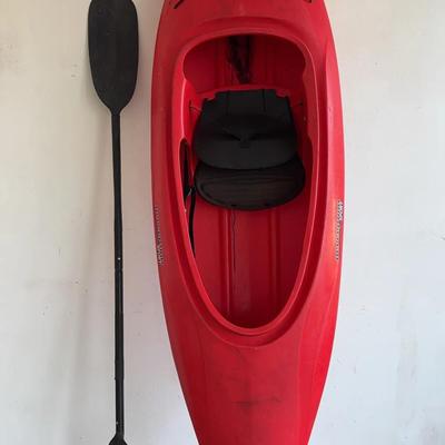 Perception Sport Express Sit-In Kayak with Paddle (Red)