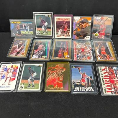 Michael Jordon Trading Cards- Basketball  & Baseball (15)